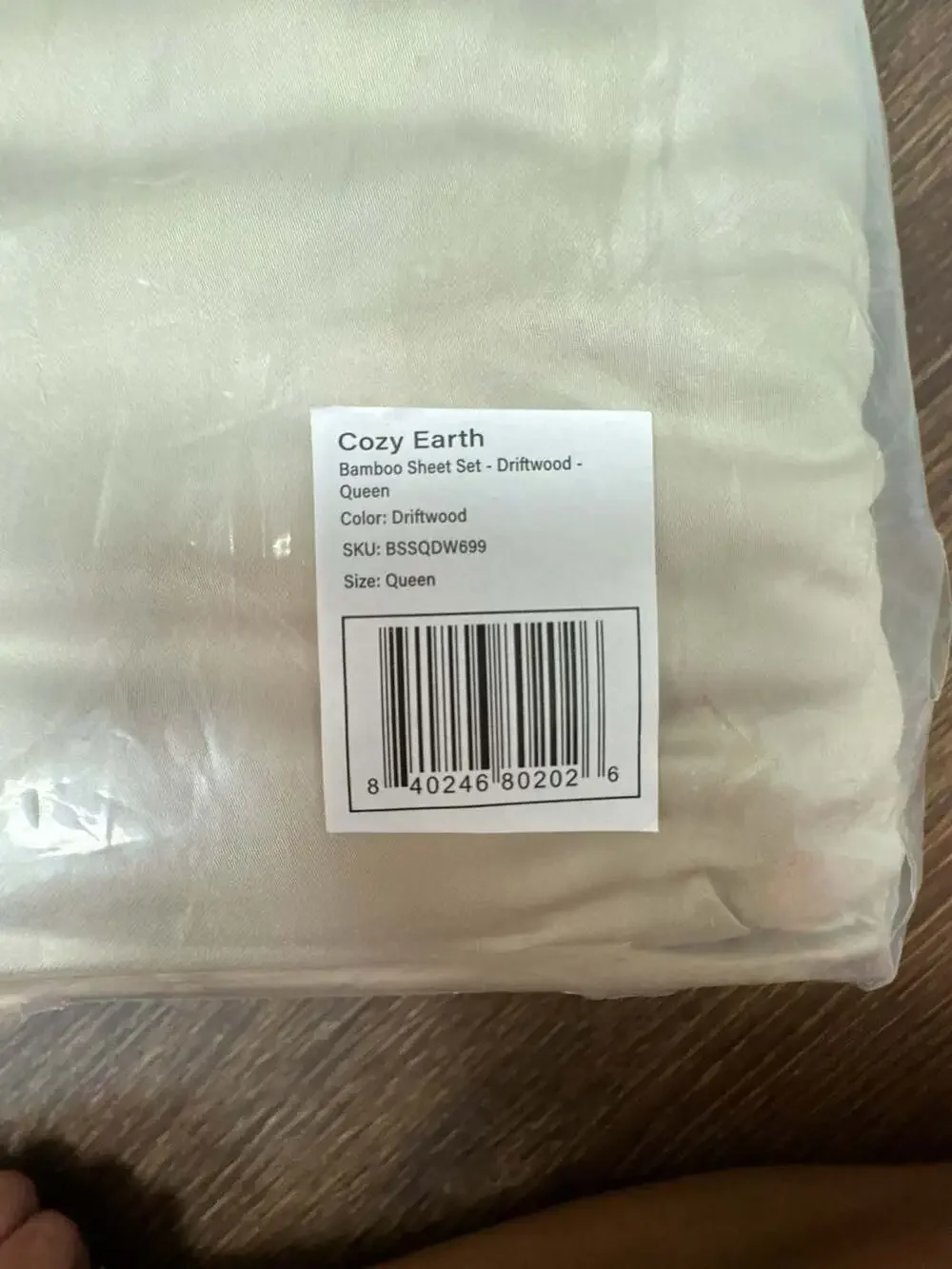 Cozy Earth Bamboo Sheet Set - Driftwood - Queen